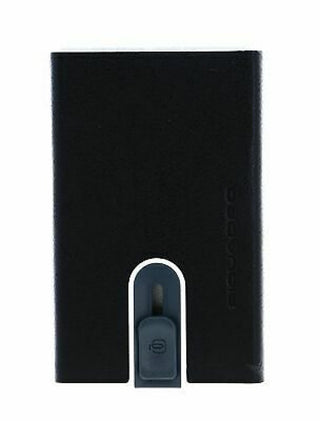 Piquadro, Kreditkortshållare i läder, PP5358B3R, svart, unisex