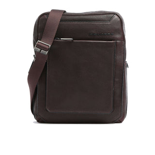 Piquadro, Tallin, Small, Borsa a tracolla in pelle, Marrone, CA1816W108, 21,5 x 27 x 7 cm, Da uomo
