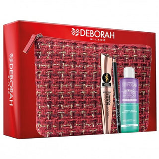 Deborah Pochette em Tecido Tweed Cor Vermelha 