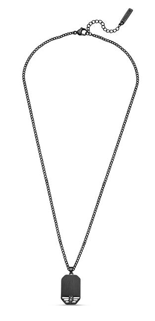 Police Collana In Acciaio Nero Per Uomo Motivo Peagn0035902