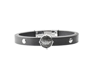 Police Leather Bracciale da uomo S14V102B