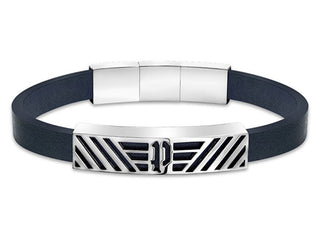Police Modern leather Bracciale Lattitude PEAGB2211702 - Length: 18 cm