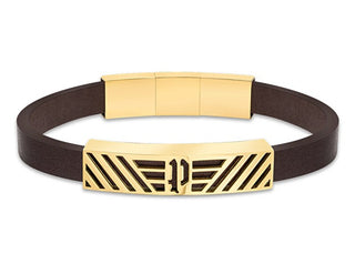 Police Modern leather Bracciale Lattitude PEAGB2211704 - Length: 18 cm
