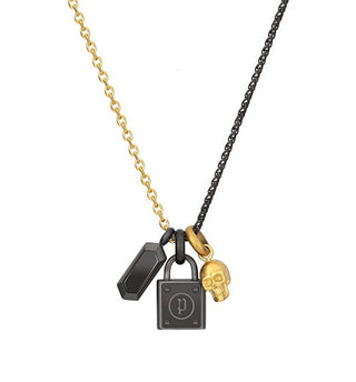 Police da uomo bicolor Collana con pendants Rock Rebel PEJGN2009012