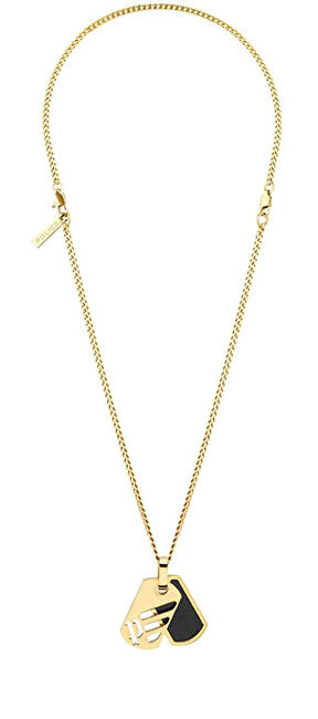 Police Gold-plated men´s steel Collana Lattitude PEAGN2211702