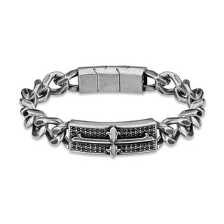 Police Stylish chain Bracciale with a cross Vigor PEAGB2120402