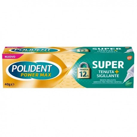 Polident Polident Power Max Super Fixação Selante Adesivo para Próteses Dentárias Menta Suave 40G