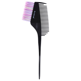 Poniks Blackomb Brush BP202 - pennello per la colorazione dei capelli con pettine 6 cm, arcobaleno