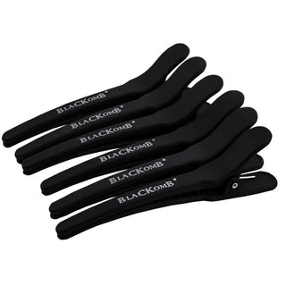 Fermagli per capelli Poniks Blackomb Carbon 11 cm, 6 pezzi