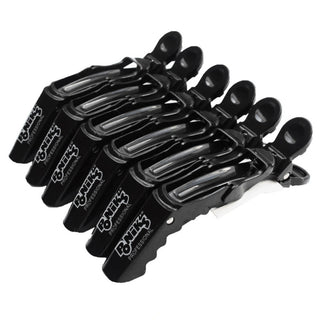 Fermagli per parrucchieri Poniks 6 pezzi, neri