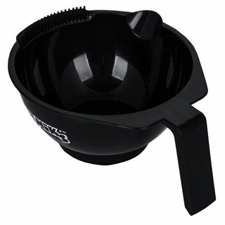 Poniks BM030 Ciotola per miscelare la tintura per capelli con pettine e bilancia, nero