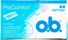 O.B. Procomfort Ligth Days Flusso Leggero 16 Assorbenti Interni