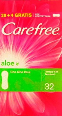 Carefree Proteggi Slip Aloe Delicatamente Profumati 28 + 4 Salva Slip