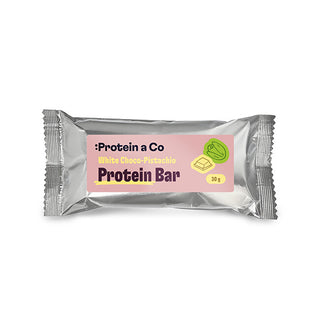 Protein bar con white coating e pistachio filling 30 g