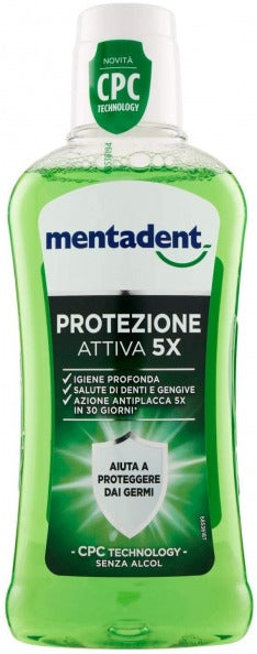 Mentadent Protezione Attiva 5X Collutorio Con Cpc Technology 400 Ml