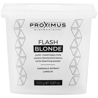 Proximus Professional Flash Blonde Polvere decolorante bianca senza polvere fino a 8 toni, 500 g