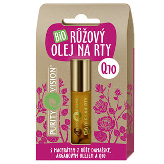 Purity Vision Olio Labbra Alla Rosa Biologico Q10 10 Ml