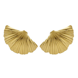 Victoria Cruz Deliziosi Orecchini Placcati Oro Shell Tokyo A4779-Dt