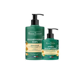 Beauterra Shampoo Fortificante Extra-Delicato 750 ml + Balsamo 500 ml — Set Shampoo e Balsamo