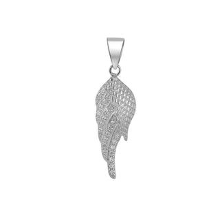 Beneto Pendentif en argent avec zircons Aile d'ange AGH594