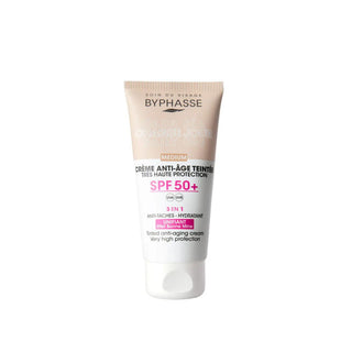 Byphasse Crema Viso Anti-Età Colorata SPF50 Bronzo 50 ml — Crema Solare Colorata