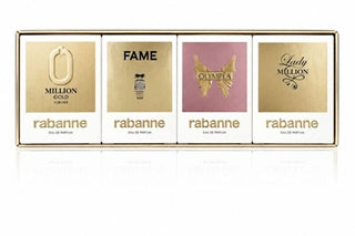 Rabanne mini set da donna - Million Gold - EDP 5 ml + Fame - EDP 4 ml + Olympea - EDP 6 ml + Lady Million - EDP 5 ml