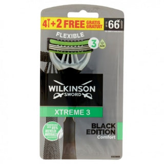 Wilkinson Rasoio Usa&Getta Xtreme 3 Black Edition 4+2
