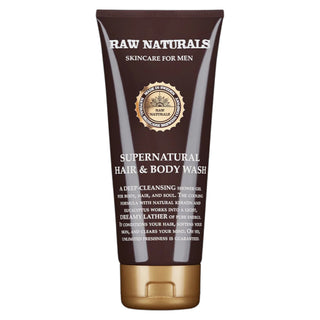 Raw Naturals Supernatural Shampoo Balsamo e Gel Doccia 3 in 1 100% vegano 200 ml