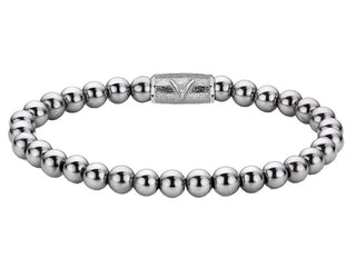 Rebel&Rose Bracciale Con Perline Silver Shine Rr-6Dv01-S - Dimensioni: 15 Cm - Xs