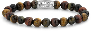 Rebel&Rose Braccialetto Di Perline Chi Ha Paura Della Tigre Rr-80009-S - Dimensioni: 16,5 Cm - S