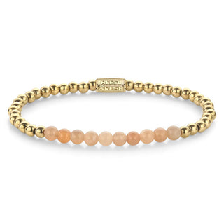 Rebel&Rose Bracciale Placcato Oro Sunstone Meets Yellow Gold Rr-40139-G - Lunghezza: 16,5 Cm