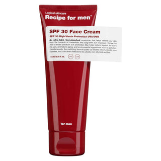 Recipe For Men SPF 30 Crema Viso Idratante Crema Per Il Viso SPF30 75 ml