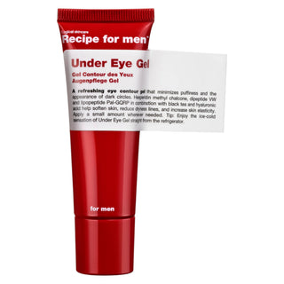 Recipe for men Gel contorno de ojos 100% vegano Reduce la hinchazón Gel contorno de ojos mañana y noche 25 ml 