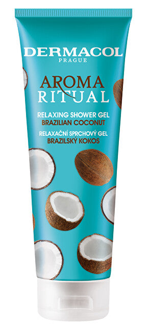 Dermacol Gel de duș relaxant cu aromă de cocos braziliană, ritual 250 ml