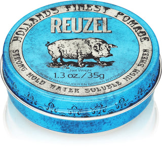 Ungüento Reuzel Fijación fuerte alto brillo azul 35 g