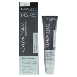 Revlon Revlonissimo Colorsmetique Acido Ialuronico Tintura Permanente per Capelli 10 Biondo Chiaro 60 ml