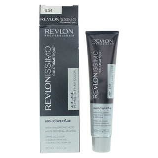 Revlon Revlonissimo Colorsmetique Tinta permanente per capelli 6.34 Biondo nocciola scuro 60 ml