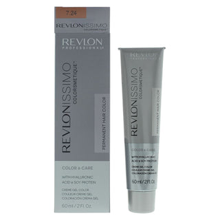 Revlon Revlonissimo Colorsmetique Tinta permanente per capelli 7.24 Biondo ramato perlato 60 ml