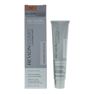 Revlonissimo Colorsmetique, Tintura Permanente Per Capelli, 7.41 Biondo Nocciola, 60 ml