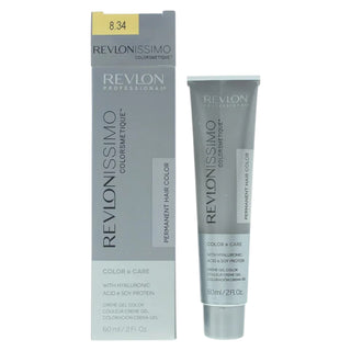 Revlon Revlonissimo Colorsmetique Tinta permanente per capelli 8.34 Biondo chiaro ramato dorato 60 ml