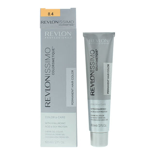 Revlonissimo Colorsmetique, Tintura Permanente Per Capelli, 8.4 Biondo Chiaro Rame, 60 ml