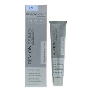Revlonissimo Colorsmetique, Tintura Permanente Per Capelli, 9.21 Biondo Chiarissimo Cenere Iridescente, 60 ml