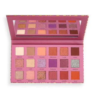 Revolution Pro New Neutral Palette di ombretti Romance 18 tonalità 18 g