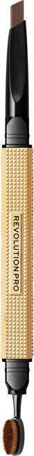 Revolution Pro Matita Per Sopracciglia Rockstar Dark Brown Double-Face (Brow Style R) 0,25 G