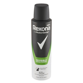 Rexona Invisible Antiperspirant Spray For Men Fresh Power 150 Ml 
