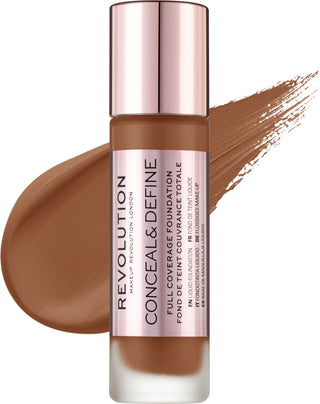 Revolution Make Up Conceal y Define Full Coverage Foundation F10 23ml