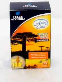 Felce Azzurra Ricarica Diffusore Elettrico Luminoso Per Ambiente Vaniglia Dorata