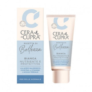 Cera di cupra Ricetta Di Bellezza Crema Viso Bianca Nutriente E Protettiva Pelle Normale Tubo 75 Ml