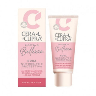 Cera di cupra Ricetta Di Bellezza Crema Viso Rosa Nutriente E Protettiva Pelle Secca Tubo 75 Ml