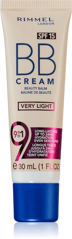 Rimmel Cremă BB 9 în 1 SPF15 - 30 ml Foarte ușoară